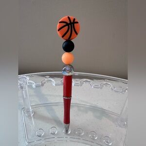 Basketball Handmade Beaded Pen